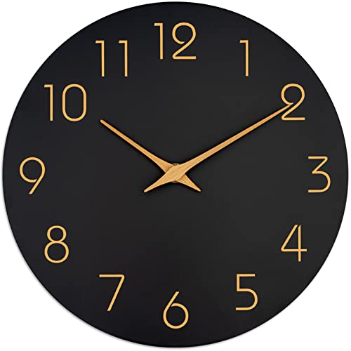 12" Wall Clock Battery Operated Silent Non-Ticking Modern Simple | Analog Kitchen Home Bathroom Living Room Bedroom Office Mordern Simple