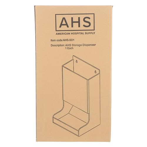 AHS Acrylic Glove Dispenser – Heavy-Duty Clear Holder for Gloves, Masks, Glasses, Shoe Covers, Hair Nets, Trash Bags & More | Freestanding Mount | 8.5"L x 7.2"W x 15.4"H | Pack of 1