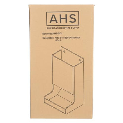 AHS Acrylic Glove Dispenser – Heavy-Duty Clear Holder for Gloves, Masks, Glasses, Shoe Covers, Hair Nets, Trash Bags & More | Freestanding Mount | 8.5"L x 7.2"W x 15.4"H | Pack of 1