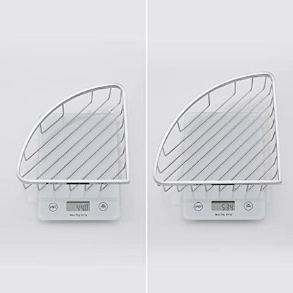 [2 Pack] Corner Shower Caddy Organizer, SUS304 Stainless Steel Heavy Duty Rust-Proof Shelf Holder, Wall Mounted Storage Rack for Bathroom Kitchen, Polished Chrome