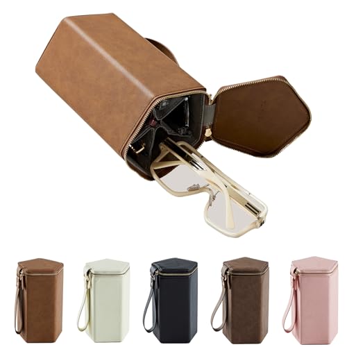 Sunglasses Travel Case Organizer Hangable for Men Women, Eyeglasses Foldable Storage Organizer
