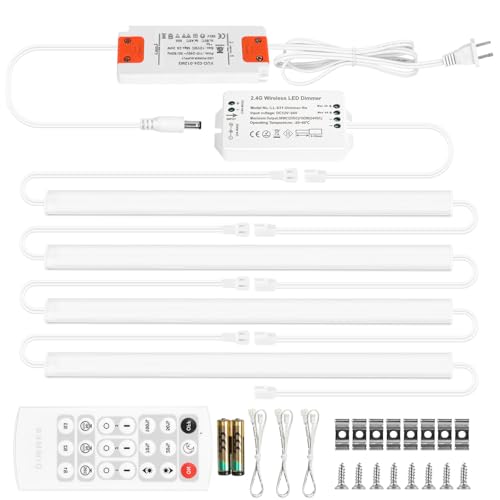 Under Cabinet Lighting Kit Plug in 21W 3000K Dimma...