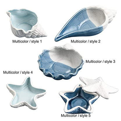 Starfish Ceramic Jewelry Dish Tray, Ring Holder and Trinket Tray for Rings | Decorative Jewelry Holder for Earrings, Necklaces and Keys, Beach Decor, Coastal Decor, Ocean Decor and Gift for Women