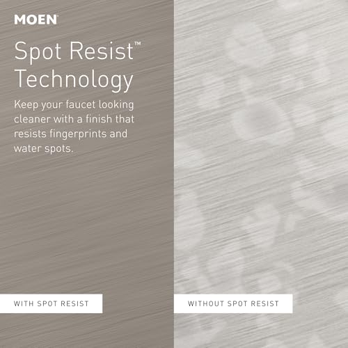 Moen 3942SRS Kitchen Soap Dispenser, Spot Resist Stainless | Refillable design, Deck-mounted installation, Built-in sink accessory, Spot resist stainless finish