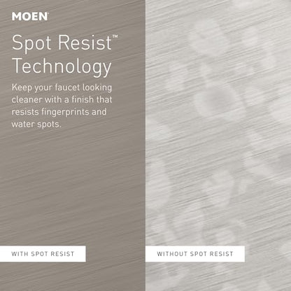 Moen 3942SRS Kitchen Soap Dispenser, Spot Resist Stainless | Refillable design, Deck-mounted installation, Built-in sink accessory, Spot resist stainless finish
