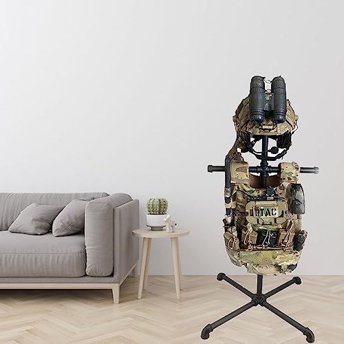 WANLIAN body armor stand，Tactical Gear Stand for Police and Duty Gear Rack | Quick Access & Convenient Store,Plate Carrier Stand Tactical Helmet Display Rack, Suitable for Indoor Home Garage