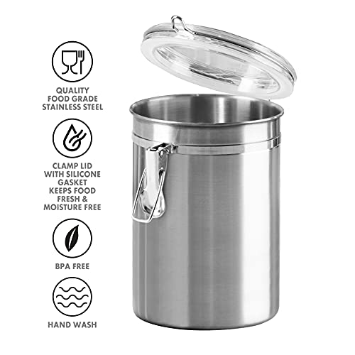 Stainless Steel Kitchen Canister 62 fl oz - Airtig... (Stainless Steel | Stainless Steel)