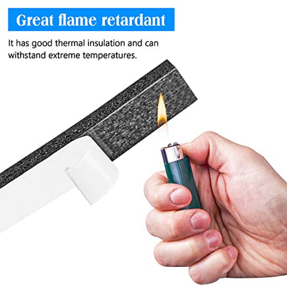 Foam Strips with Adhesive, 2 Inch Wide X 1 Inch Thick, Neoprene Weather Stripping High Density Foam Closed Cell Tape Seal for Doors and Windows Insulation, Total 6.5 Feet Long