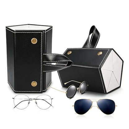 Sunglass Eyeglass Organizer Collector 5 slot 6 Slot PU Eyeglasses Storage Case Box Multiple Hanging Eyewear Display