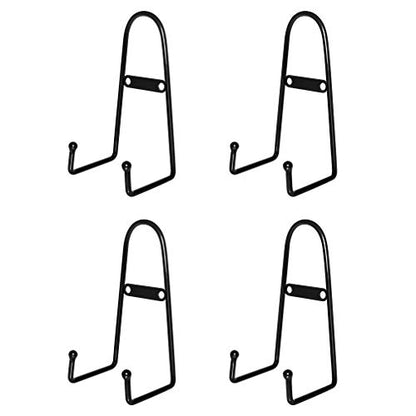 MOCOUM 4 Pack Wall Mount Plate Display Stands, Medium Wall Easel Holder Plate Hanger Vertical Plate Stand Holders, Wall Display Picture Frame Stand for Decorative Plates, Arts (Straight, 6 inch)