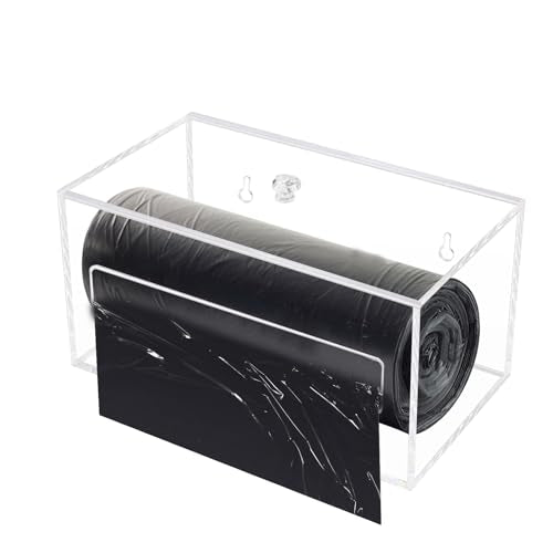Trash Garbage Bag Roll Holder Dispenser Wall Mount...
