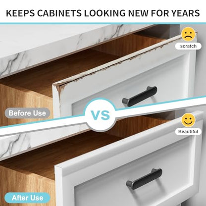 12 Pack Cabinet Protectors for Kitchen Cabinets, 1... (Clear)