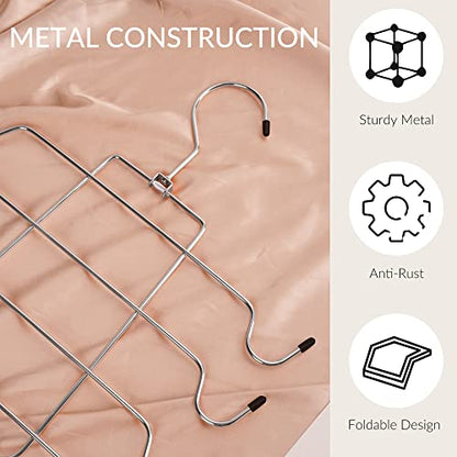 2 Pack Tank Top Hanger, Bra Organizer for Closet, Space Saving | 32 Hooks Total, Sturdy Metal, 360° Rotating, Foldable Design, Hanging Closet Organizers and Storage for Apartments and Dorms