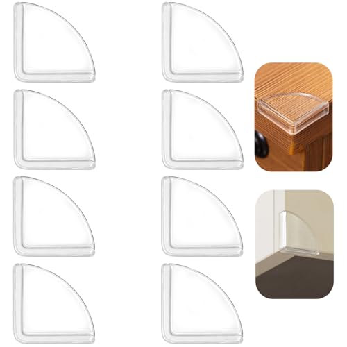 8pcs Corner Protectors, Corner Protector to Cover Sharp Furniture | Clear Furniture Corner Guards & Edge Safe Anti-Collision Bumpers, Suitable for Table Corner Cabinet Corner Window Corner