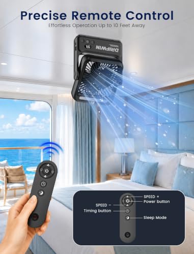 2-Pack Magnetic Cruise Approved Fan with Night Light, 10000mAh Ultra-Slim Travel Fan, Hook Design, Portable Fan for Cruise Ship Cabin, Bedroom Sleeping, Camping, Travel & Cruise Essentials 2026