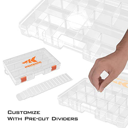 KastKing Utility Tackle Boxes, 3600 and 3700 Fishing Tackle Trays | Plastic Storage Organizer Box with Removable Dividers, Durable, Fishing Tackle Storage, Box Organizer