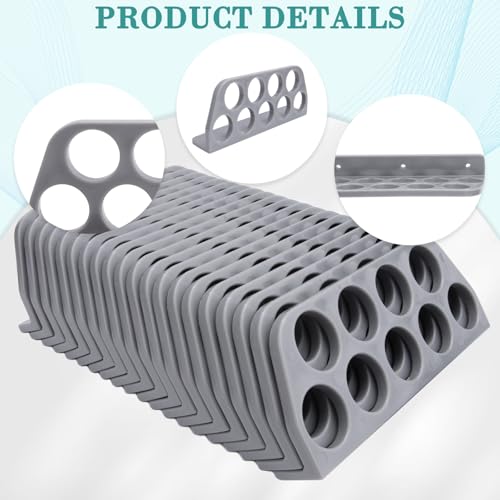 20 Pack Cable Chase-Wire Bracket, Cable Support Wire Bracket Holder | for NMB Electrical Cord Organized Management, 9-Hole 1-Inch Diameter