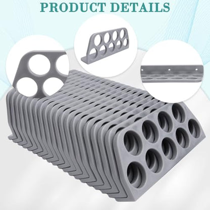 20 Pack Cable Chase-Wire Bracket, Cable Support Wire Bracket Holder | for NMB Electrical Cord Organized Management, 9-Hole 1-Inch Diameter