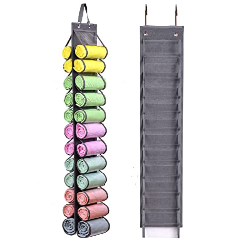 Legging Storage Bag Storage Hanger Can Holds 24 Le... (24 Count | Grey | Nylon)