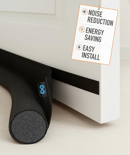 Everlasting Comfort 1 Sided Door Draft Stopper for Bottom of Door - Keeps Cold Air in & Heat Out, 100% Sound Proofing Strip Gap Filler, Quick Install Noise Blocker Sweep for Home - Fits 36" Doors