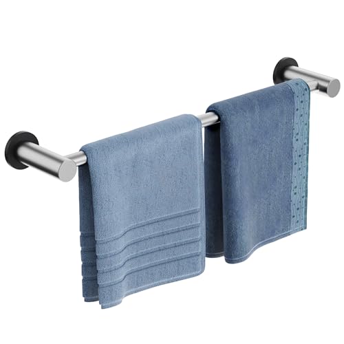 Magnetic Towel Holder,1 Set Magnetic Towel Rail Silver with Adjustable Length, Non-Slip Stainless Steel Towel Rail for Refrigerator, Oven, Dishwasher, Cabinet, Laundry