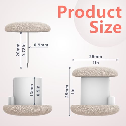 Linen Duvet Clips Double Sided Fasteners Comforter,6 Pack, Light Brown