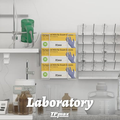 L Size Gloves Box Holder Glovesbox Wire Rack Dispenser for Gloves,Tissues Paper Towels Organizer - Mounting Accessories Included - Holds 3 boxes - Perfect for Lab, Food Service and Home