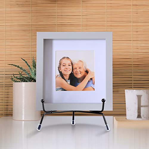 18 Pcs Anti Slip Plate Stands for Display, Black Iron Easel Plate Holder Picture Frame Holder Stand for Display Decorative Photo Tabletop Artwork(4, 6, 8 Inch)