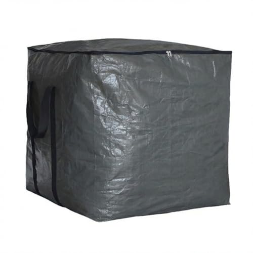 Extra Large Cube Moving Bags (Black, 25"x25"x25") | Heavy Duty, Water-Resistant, Foldable, For Clothes, Bedding, Blankets & Pillows, Reusable Alternative to Moving Boxes