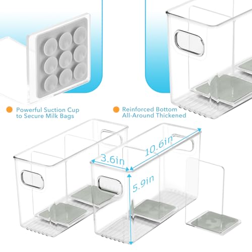 Breastmilk Storage Container with L Shaped Divider...