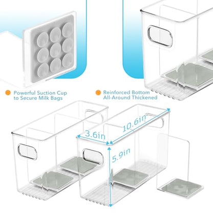 Breastmilk Storage Container with L Shaped Divider...