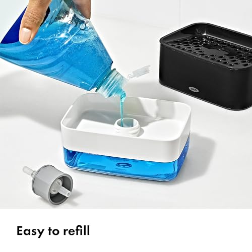OXO Good Grips Soap Dispensing Sponge Holder - Black