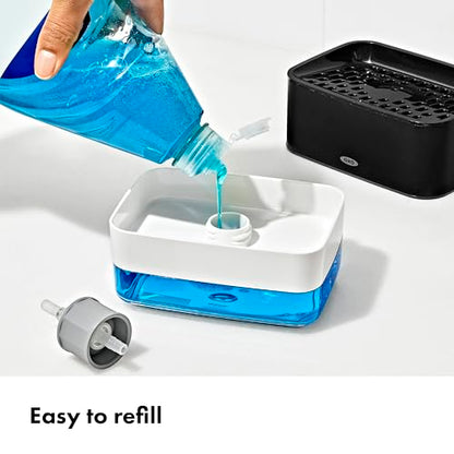 OXO Good Grips Soap Dispensing Sponge Holder - Black