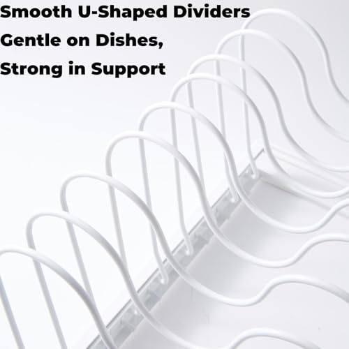 White Plate Stacker for Inside a Cabinet – Expanda... (white | Alloy Steel)