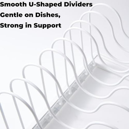 White Plate Stacker for Inside a Cabinet – Expanda... (white | Alloy Steel)