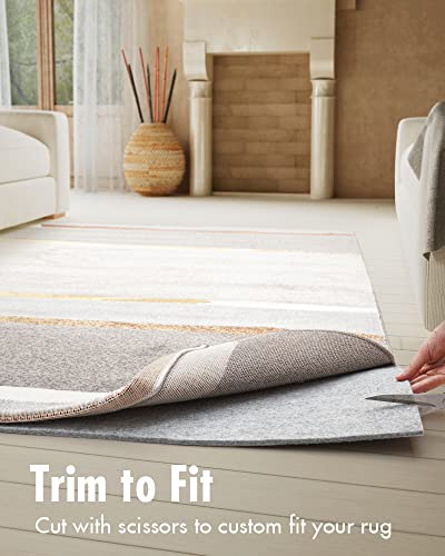 RESARE 2.6x10 Non Slip Rug Pad for Hardwood Floors, 1/4" Runner Rug Gripper | Thick Felt Under Rug Protective Cushioned Pads, Non Skid Carpet Grip Keep Rugs in Place, Safe for All Floors