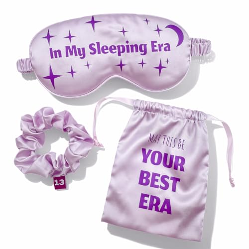 in My Sleeping Era 3Pc Lavender Satin Sleep Mask G... (3 Count | Lavender | Polyester)