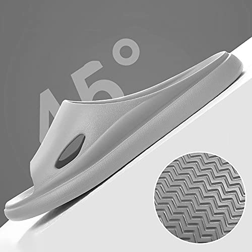 Rojeam Women & Men Shower Slippers Open Toe House Slides Bathroom Sandals