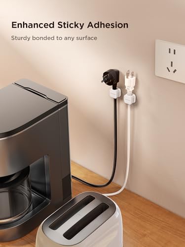 JOYROOM 6 Pack Magnetic Cable Clips, Cord Organizer Adhesive Wire Holder | Home Nightstand Office Desk Accessories, Car Wall Organization, Phone Charger Cord Holder Management, Cable Smooth Adjustable