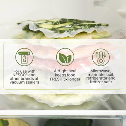 NESCO VS-04R Vacuum Sealer Rolls, 11-Inch