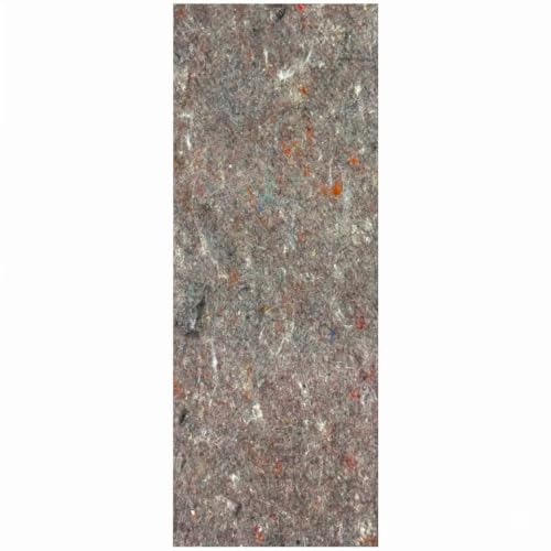 Ottomanson 3' x 10' Non-Slip Rug Pad Gripper 1/4 Inch Thick Dual Surface Felt + Rubber Gripper - Safe for All Floors, Brown
