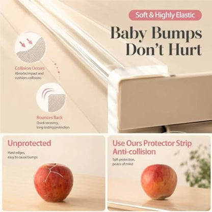 ZOMPAGO Baby Corner Proofing Edge Protector Strip,1 Roll, 0.8in x 13.12FT | ZOMPAGO Baby Corner Proofing Edge Protector Strip,1 Roll, 0.8in x 13.12FT