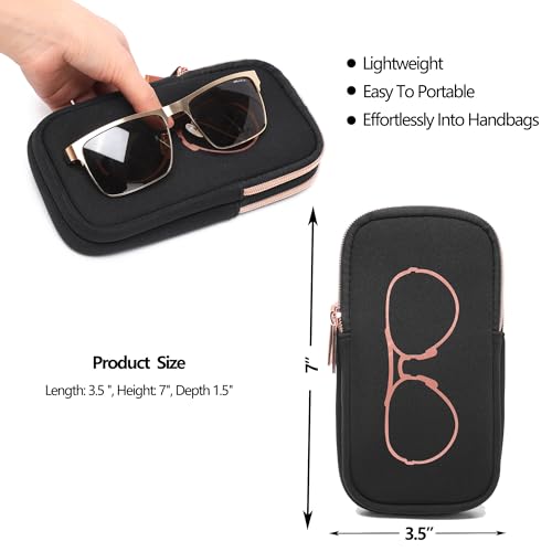 KKP Double Eyeglass Case | Sunglasses Cases with 2 Compartments