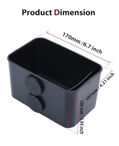 Magnetic Storage Box Organizer for Flat Metal Fridge Tractors | Lightweight Magnetic Cup Holder Magnet Organizer Holds Phone Sunglasses Key Tissue Fit Golf Cart Forklift Tractor School Bus