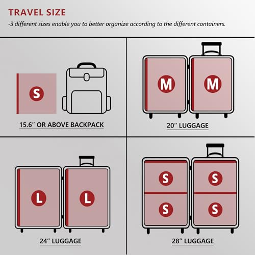 Travel Vacuum Bags for Clothing with Rechargeable... (Clear)