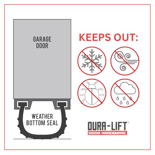Garage Door Foam Bottom Weather Seal for 16' Wide Doors