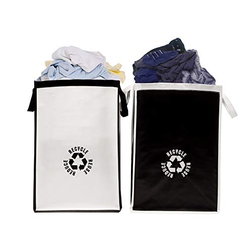 Lily queen Recycle Waste Bag for Kitchen Home Trash Sorting Bins Base Plate Waterproof Baskets Polypropylene 2 Set