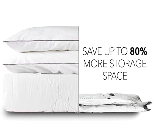 SpaceAid Jumbo Vacuum Storage Bags, Space Saver Sealer Compression Bags for Comforters, Blankets, Pillows, Bedding, Clothes (XX-Large 3 Pack)