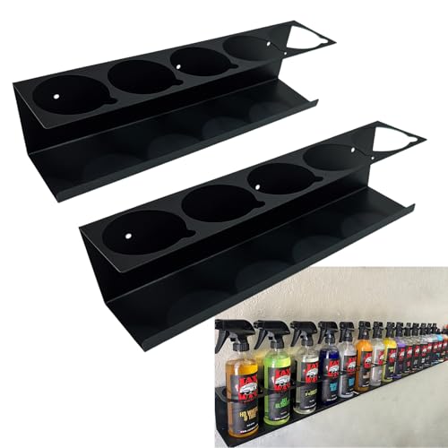 Spray Can Holder Organizer Aerosol Can Rack Wall Mount Spray Paint Storage Fit For Garage And Workspace (Pack of 2)