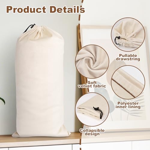 10 Pcs Single Shoe Bags for Travel, Dustproof Drawstring Travel Shoe Bag | 18"X9"shoe travel bag for Packing, Shoe Bag storage Sneaker Travel Bags, Washable Reusable dust bags for Handbags Shoes Toys